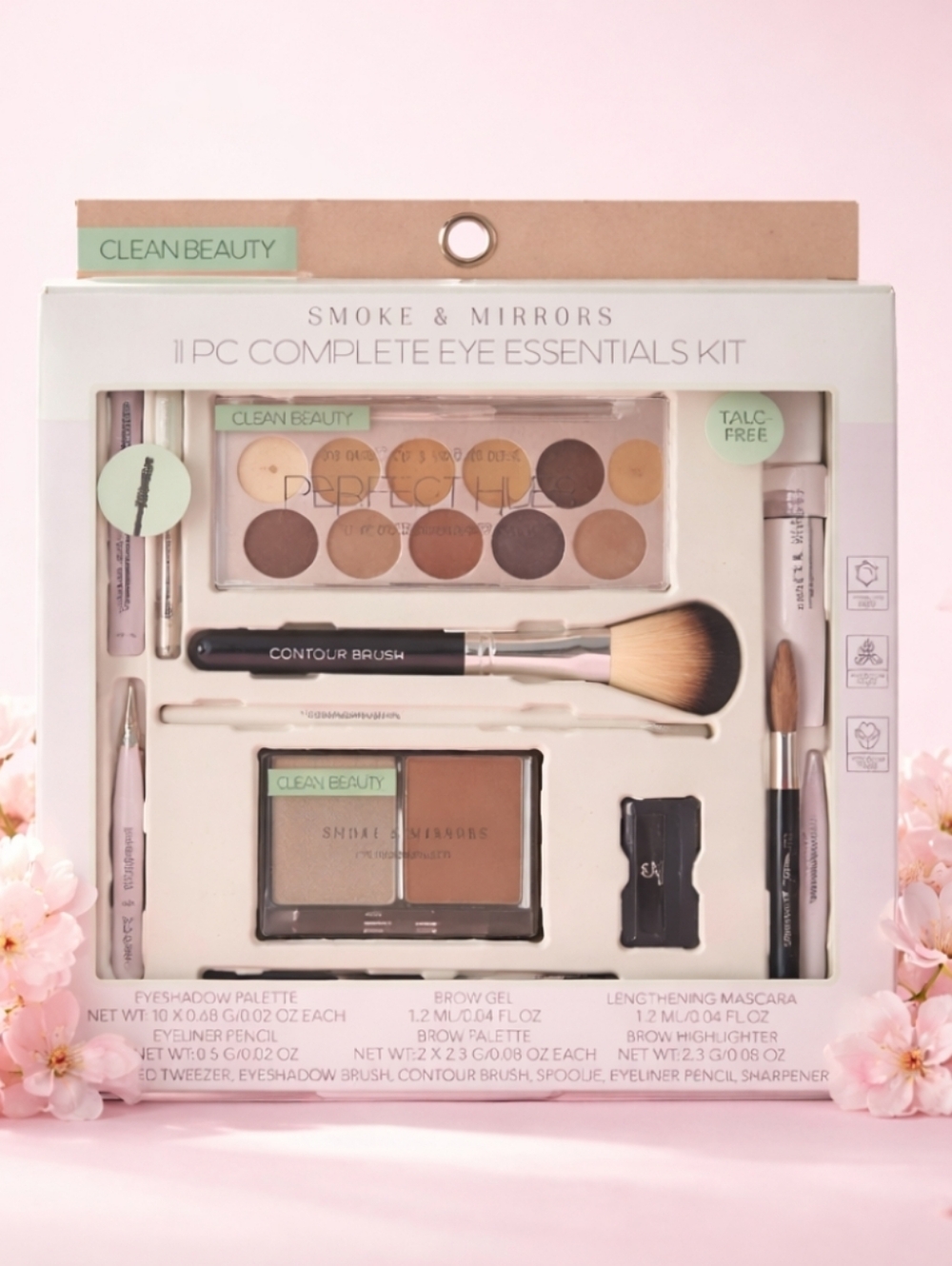 Smoke & Mirrors 11-Piece Complete Eye Essentials Kit Brown and Black Makeup Set